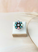 Multi Opal & Crystal Cluster Rings-Rings-Krush Kandy, Women's Online Fashion Boutique Located in Phoenix, Arizona (Scottsdale Area)