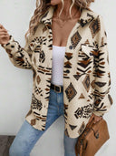 Geometric Button Up Dropped Shoulder Jacket-Rae Collective, Women's Online Fashion Boutique Located in Phoenix, Arizona (Scottsdale Area)