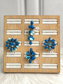 Indigo Blue Dahlia Cluster Rings Bag 25