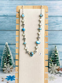 Ice Cold Golden Hills, White Shell & Crystal Necklace-Necklaces-Krush Kandy, Women's Online Fashion Boutique Located in Phoenix, Arizona (Scottsdale Area)