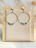 Bringing the Spring Round Hoop Earrings