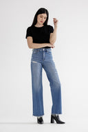 Stretch Super High Rise Wide Leg Jeans-Denim-Krush Kandy, Women's Online Fashion Boutique Located in Phoenix, Arizona (Scottsdale Area)