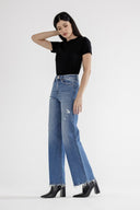 Stretch Super High Rise Wide Leg Jeans-Denim-Krush Kandy, Women's Online Fashion Boutique Located in Phoenix, Arizona (Scottsdale Area)