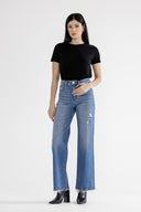 Stretch Super High Rise Wide Leg Jeans-Denim-Krush Kandy, Women's Online Fashion Boutique Located in Phoenix, Arizona (Scottsdale Area)