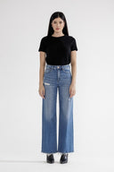 Stretch Super High Rise Wide Leg Jeans-Denim-Krush Kandy, Women's Online Fashion Boutique Located in Phoenix, Arizona (Scottsdale Area)