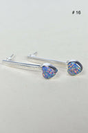Silver Solitaire Bar Earrings-Drop Earrings-Rae Collective, Women's Online Fashion Boutique Located in Phoenix, Arizona (Scottsdale Area)