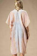 Striped Two-Tone Cover-up Kimono-Kimono-Rae Collective, Women's Online Fashion Boutique Located in Phoenix, Arizona (Scottsdale Area)