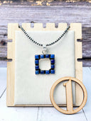 Square Dance Desert Pearl Stone Necklaces-Necklaces-Krush Kandy, Women's Online Fashion Boutique Located in Phoenix, Arizona (Scottsdale Area)