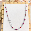 Sundance Charm Red Opal Bow Necklace-Necklaces-Rae Collective, Women's Online Fashion Boutique Located in Phoenix, Arizona (Scottsdale Area)