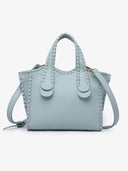 Marla Whipstitch Satchel Tote Bag-handbags-Krush Kandy, Women's Online Fashion Boutique Located in Phoenix, Arizona (Scottsdale Area)