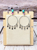 With Love Heart Dreamcatcher Hoop Fringe Earrings-Earrings-Rae Collective, Women's Online Fashion Boutique Located in Phoenix, Arizona (Scottsdale Area)
