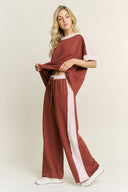 J.Her Washed Contrast Side Spring Top
