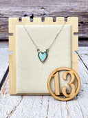 Full Of Love Heart Slab Necklace-Necklaces-Rae Collective, Women's Online Fashion Boutique Located in Phoenix, Arizona (Scottsdale Area)