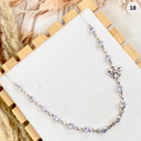 Crystal Charmer Bow Necklace-Necklaces-Rae Collective, Women's Online Fashion Boutique Located in Phoenix, Arizona (Scottsdale Area)