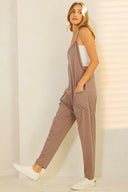 Solid Harem Jumpsuit with Pockets-Jumpsuits & Rompers-Rae Collective, Women's Online Fashion Boutique Located in Phoenix, Arizona (Scottsdale Area)