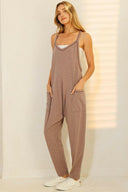 Solid Harem Jumpsuit with Pockets-Jumpsuits & Rompers-Rae Collective, Women's Online Fashion Boutique Located in Phoenix, Arizona (Scottsdale Area)