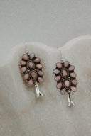 Squash Blossom Stone Cluster Earrings | Krush Exclusive-Drop Earrings-Rae Collective, Women's Online Fashion Boutique Located in Phoenix, Arizona (Scottsdale Area)