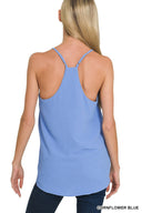 Woven Airflow Adjustable Strap V-neck Cami Top