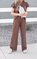 Ultimate Luxe Stretchy Tee & Pant Set-2 Piece Outfit Sets-Rae Collective, Women's Online Fashion Boutique Located in Phoenix, Arizona (Scottsdale Area)