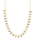 Multi Cubic Zirconia Minimalist Necklace-Necklaces-Krush Kandy, Women's Online Fashion Boutique Located in Phoenix, Arizona (Scottsdale Area)