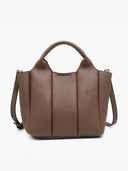 Maddox Paneled Satchel Handbag-handbag-Krush Kandy, Women's Online Fashion Boutique Located in Phoenix, Arizona (Scottsdale Area)