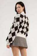 HARLEQUIN KNIT CARDIGAN-Cardigans-Krush Kandy, Women's Online Fashion Boutique Located in Phoenix, Arizona (Scottsdale Area)