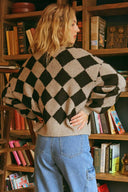 HARLEQUIN KNIT CARDIGAN-Cardigans-Krush Kandy, Women's Online Fashion Boutique Located in Phoenix, Arizona (Scottsdale Area)