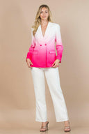 Color lock Barbie Collared Long Sleeves Blazer-Blazers-Krush Kandy, Women's Online Fashion Boutique Located in Phoenix, Arizona (Scottsdale Area)