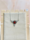 Amber, Turquoise & Crystal Dainty Necklace-Necklaces-Krush Kandy, Women's Online Fashion Boutique Located in Phoenix, Arizona (Scottsdale Area)
