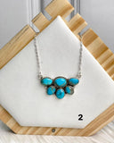 Blue Turquoise Chain Necklace Bag 18