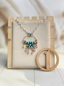 Spring Daisy Boho Tassel Chain Necklace