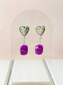One of a Kind Desert Jasper Slab Earrings-Earrings-Krush Kandy, Women's Online Fashion Boutique Located in Phoenix, Arizona (Scottsdale Area)
