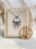 Spring Daisy Boho Tassel Chain Necklace