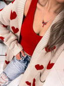 Love Me Or Not Heart Print Cardigan | S-XL-Sweaters-Rae Collective, Women's Online Fashion Boutique Located in Phoenix, Arizona (Scottsdale Area)