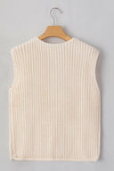 Cozy Chic Knit Sweater Vest with Side Pockets (2 Colors)-Sweaters-Rae Collective, Women's Online Fashion Boutique Located in Phoenix, Arizona (Scottsdale Area)
