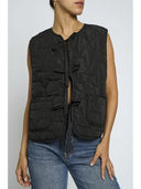 Padded Front Tie Vest-Vests-Rae Collective, Women's Online Fashion Boutique Located in Phoenix, Arizona (Scottsdale Area)