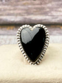 Long Heart Sterling Silver Ring MADE TO ORDER-Statement Rings-Rae Collective, Women's Online Fashion Boutique Located in Phoenix, Arizona (Scottsdale Area)