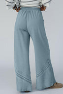 Dusk Blue Lace Crochet Wide-Leg Pants-Jeans-Krush Kandy, Women's Online Fashion Boutique Located in Phoenix, Arizona (Scottsdale Area)