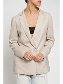 Beige Metallic Blazer-Jackets-Rae Collective, Women's Online Fashion Boutique Located in Phoenix, Arizona (Scottsdale Area)