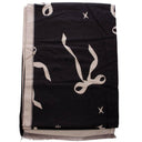 Ribbon Design Frayed Edge Oblong Scarf-Scarves-Rae Collective, Women's Online Fashion Boutique Located in Phoenix, Arizona (Scottsdale Area)