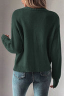 Openwork Button Up Long Sleeve Cardigan-Sweaters-Rae Collective, Women's Online Fashion Boutique Located in Phoenix, Arizona (Scottsdale Area)
