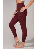 Yogalicious Elastic Free High Rise Side Pocket Ankle Legging-Leggings-Krush Kandy, Women's Online Fashion Boutique Located in Phoenix, Arizona (Scottsdale Area)
