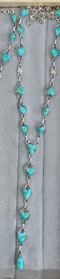 Hearts Galore Lariat Stone Necklace-Necklaces-Rae Collective, Women's Online Fashion Boutique Located in Phoenix, Arizona (Scottsdale Area)