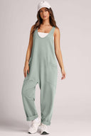 Lovelet Wide Strap Jumpsuit with Pockets-Rae Collective, Women's Online Fashion Boutique Located in Phoenix, Arizona (Scottsdale Area)