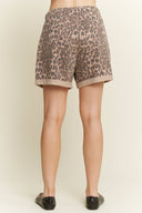 Mineral Washed Leopard Animal Print Shorts-Shorts-Krush Kandy, Women's Online Fashion Boutique Located in Phoenix, Arizona (Scottsdale Area)
