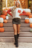 Color Block Round Neck Long Sleeve Sweater-Rae Collective, Women's Online Fashion Boutique Located in Phoenix, Arizona (Scottsdale Area)