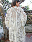 Floral Lace Textured Kimono-Kimonos-Krush Kandy, Women's Online Fashion Boutique Located in Phoenix, Arizona (Scottsdale Area)