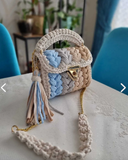 Sand & Sky Handmade Crochet Purse-handbags-Krush Kandy, Women's Online Fashion Boutique Located in Phoenix, Arizona (Scottsdale Area)
