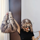 Wild Texture Plush Statement Hobo Bag-Pre order