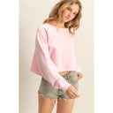 Chill Mode Cropped Sweatshirt-Sweatshirt-Krush Kandy, Women's Online Fashion Boutique Located in Phoenix, Arizona (Scottsdale Area)
